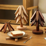 Amsterhome™ Boomvormige Houten Onderzetters | 1 set = 3x