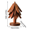 Amsterhome™ Boomvormige Houten Onderzetters | 1 set = 3x