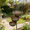 Amsterhome Vintage Metalen Vogelbad
