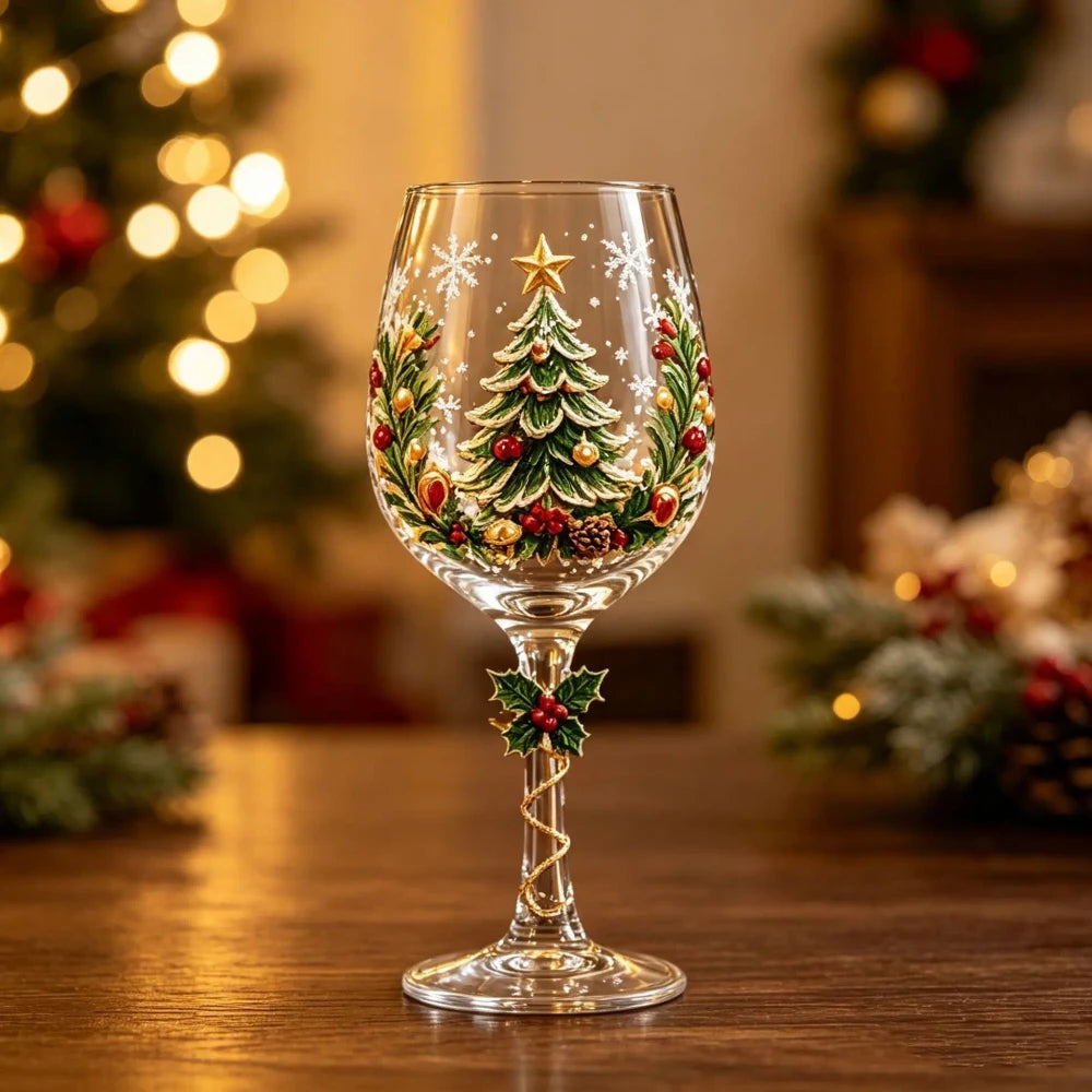 Amsterhome Kerst Wijnglas