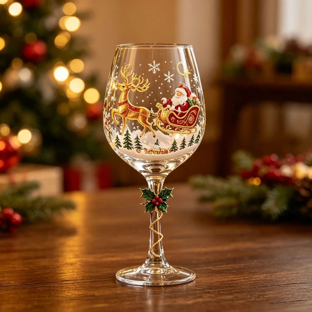 Amsterhome Kerst Wijnglas