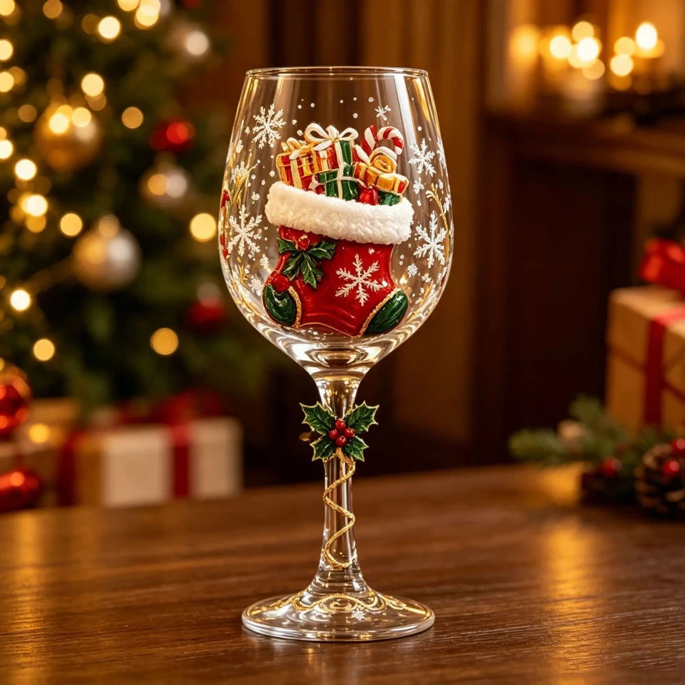 Amsterhome Kerst Wijnglas