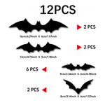 Verlichte Halloween Muurstickers Vleermuizen
