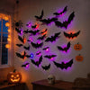 Verlichte Halloween Muurstickers Vleermuizen