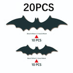 Verlichte Halloween Muurstickers Vleermuizen
