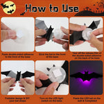 Verlichte Halloween Muurstickers Vleermuizen