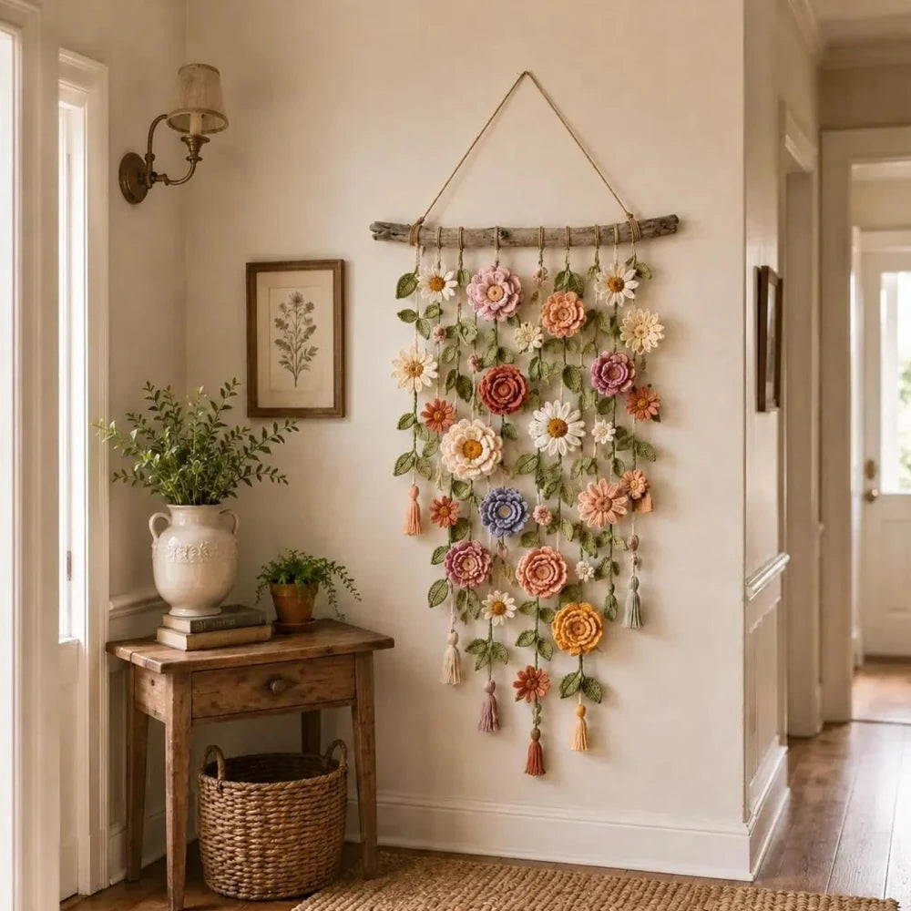 Handgemaakte Bloem Muurdecoratie