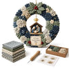 3D Stoffen Kerstkrans