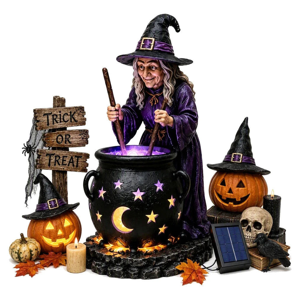 Halloween Heksenketel Tuinlamp