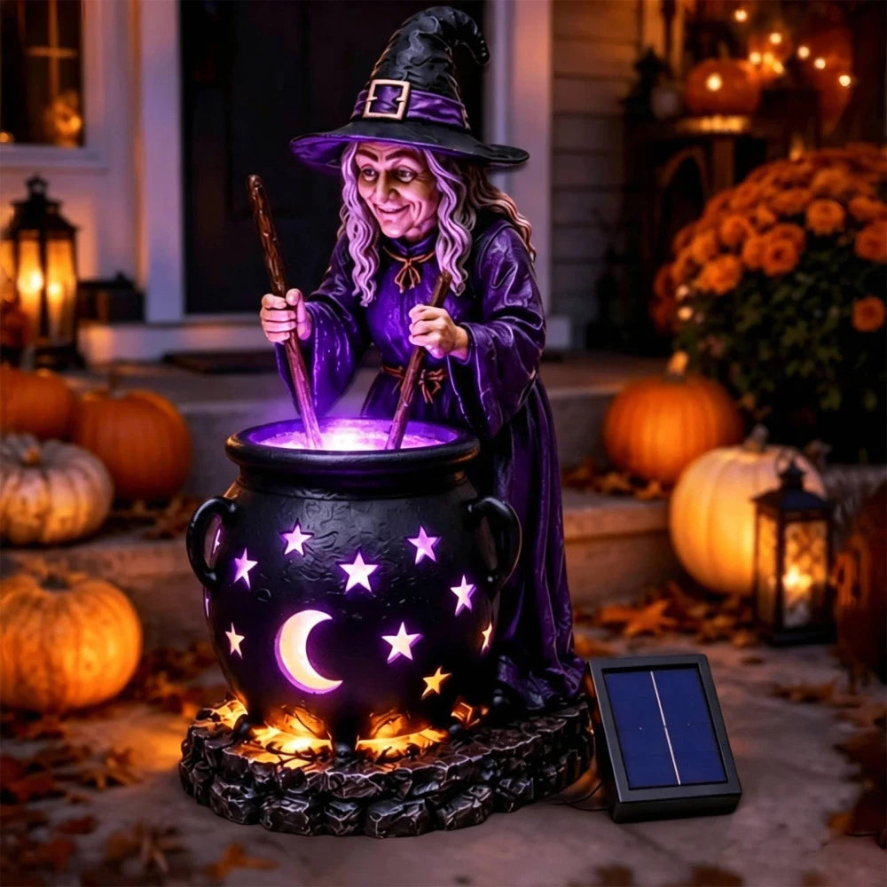 Halloween Heksenketel Tuinlamp