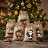 Linnen Kerstcadeau Zakjes