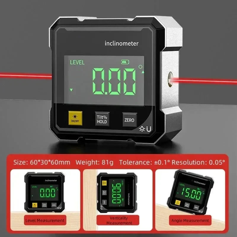 Magnetische Digitale Laser Hoekmeter