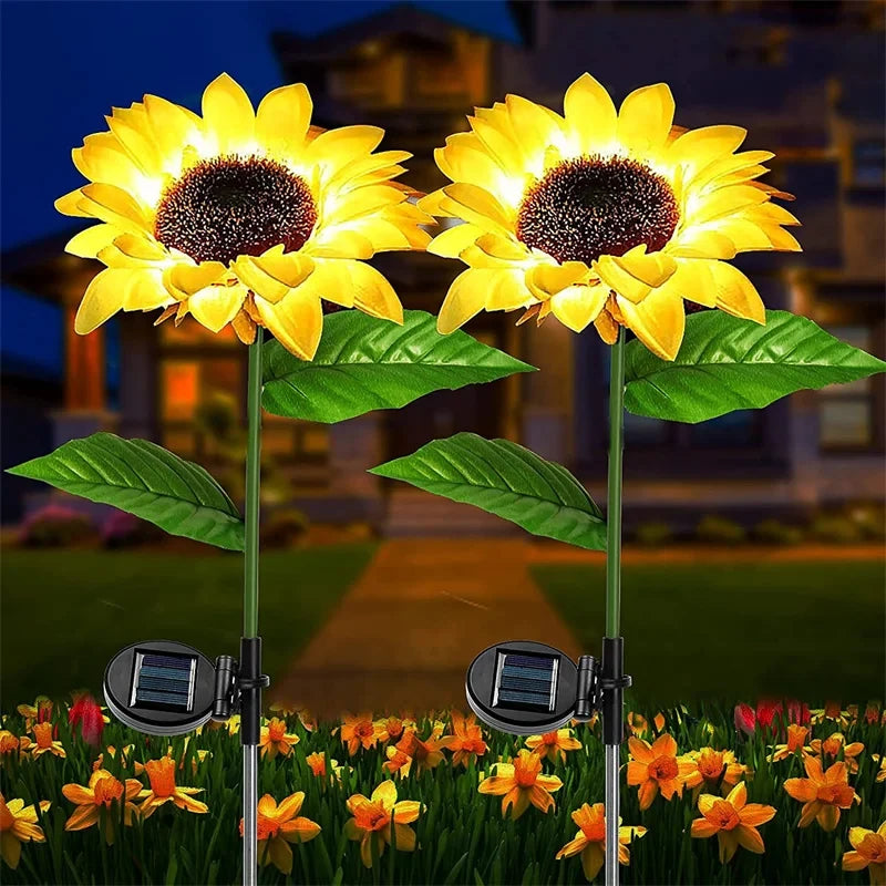 Zonne-energie Zonnebloem Tuinverlichting