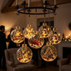 Verlichte Kerstballen Voor in Kerstboom