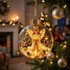 Verlichte Kerstballen Voor in Kerstboom
