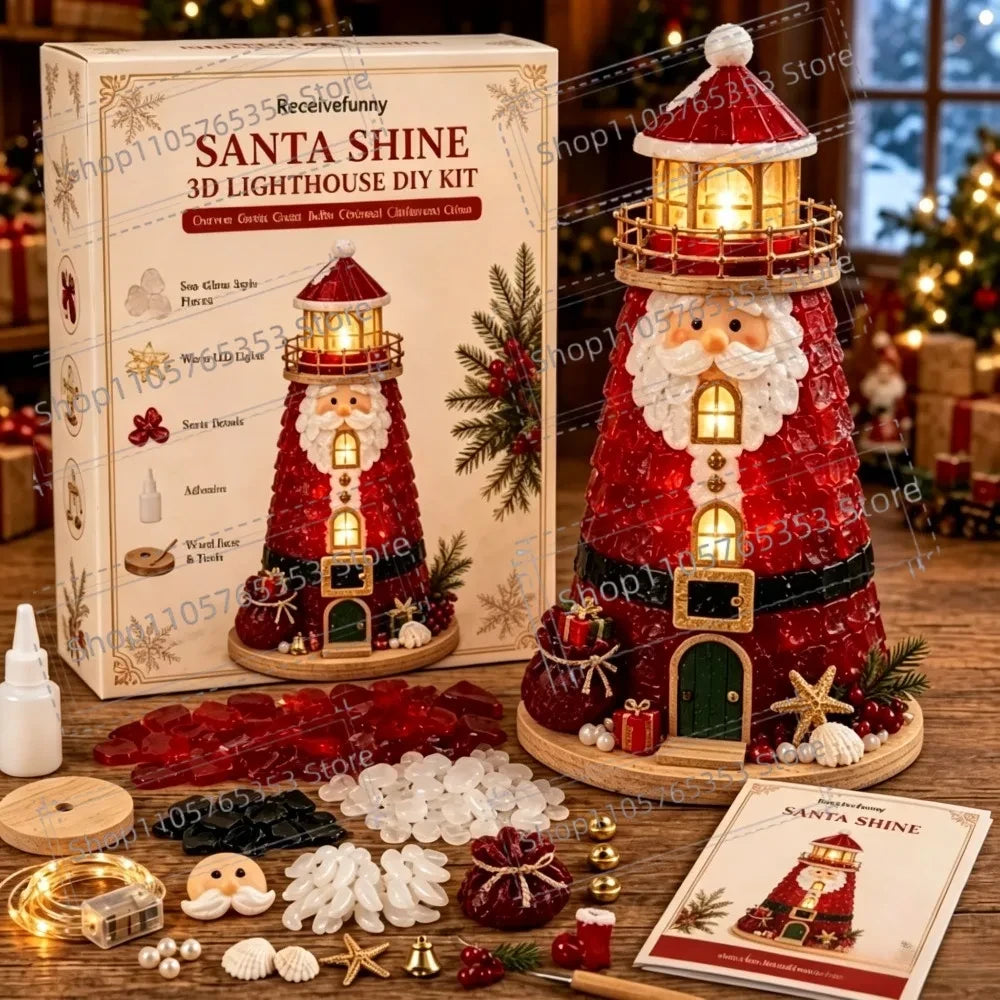 Vuurtoren en Kerst - Knutselset