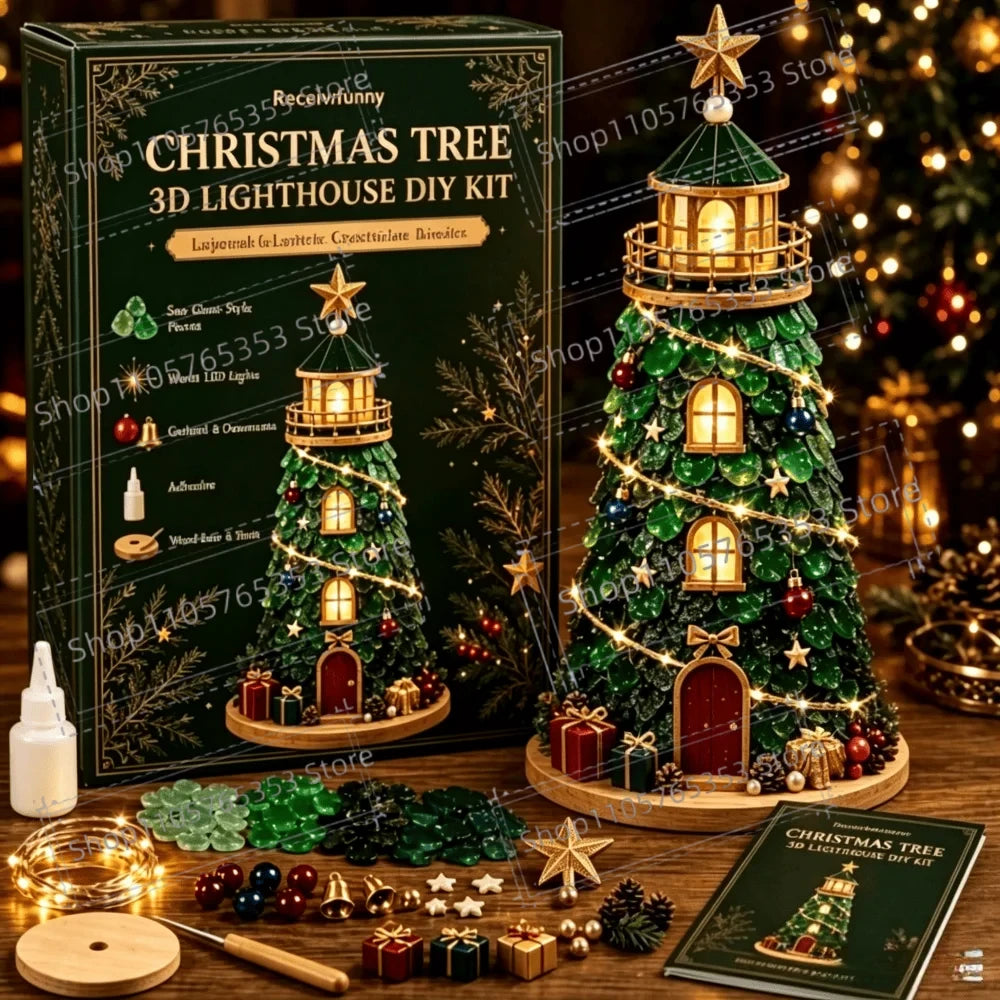 Vuurtoren en Kerst - Knutselset