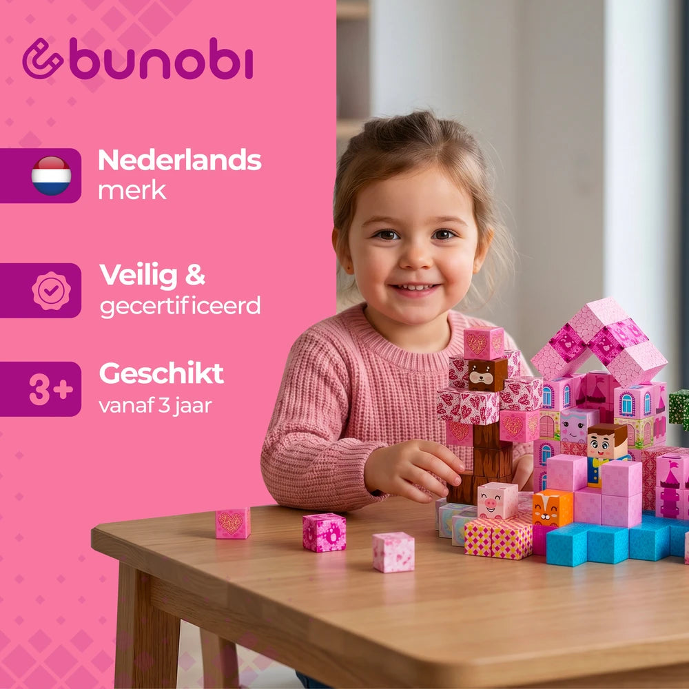 Bunobi Magnetic Cubes Prinses Kasteel
