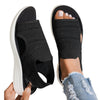 Elastische Comfortabele Sleehak Sandaal