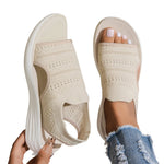 Elastische Comfortabele Sleehak Sandaal