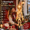 Verlichte Kerstster met Kerststal - Wanddecoratie