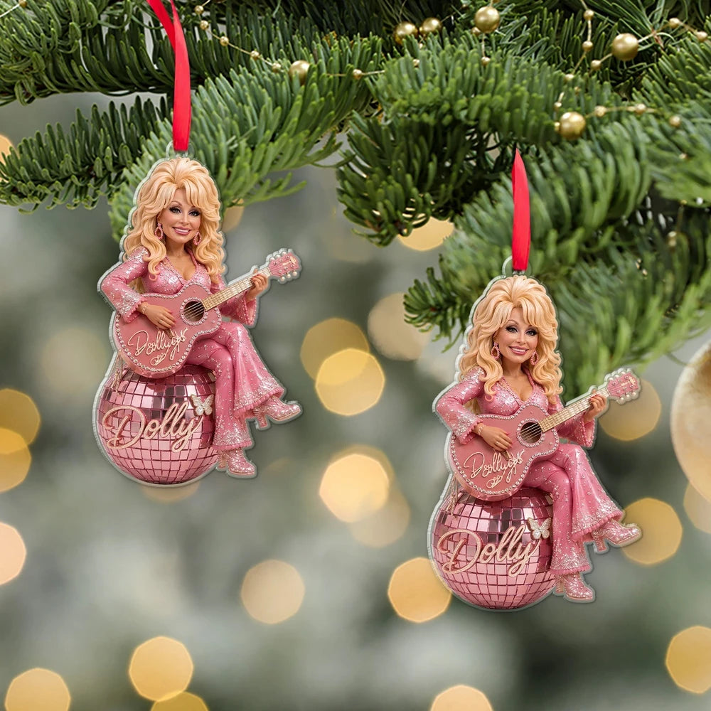 Roze Disco Bal Dolly Parton Kerst