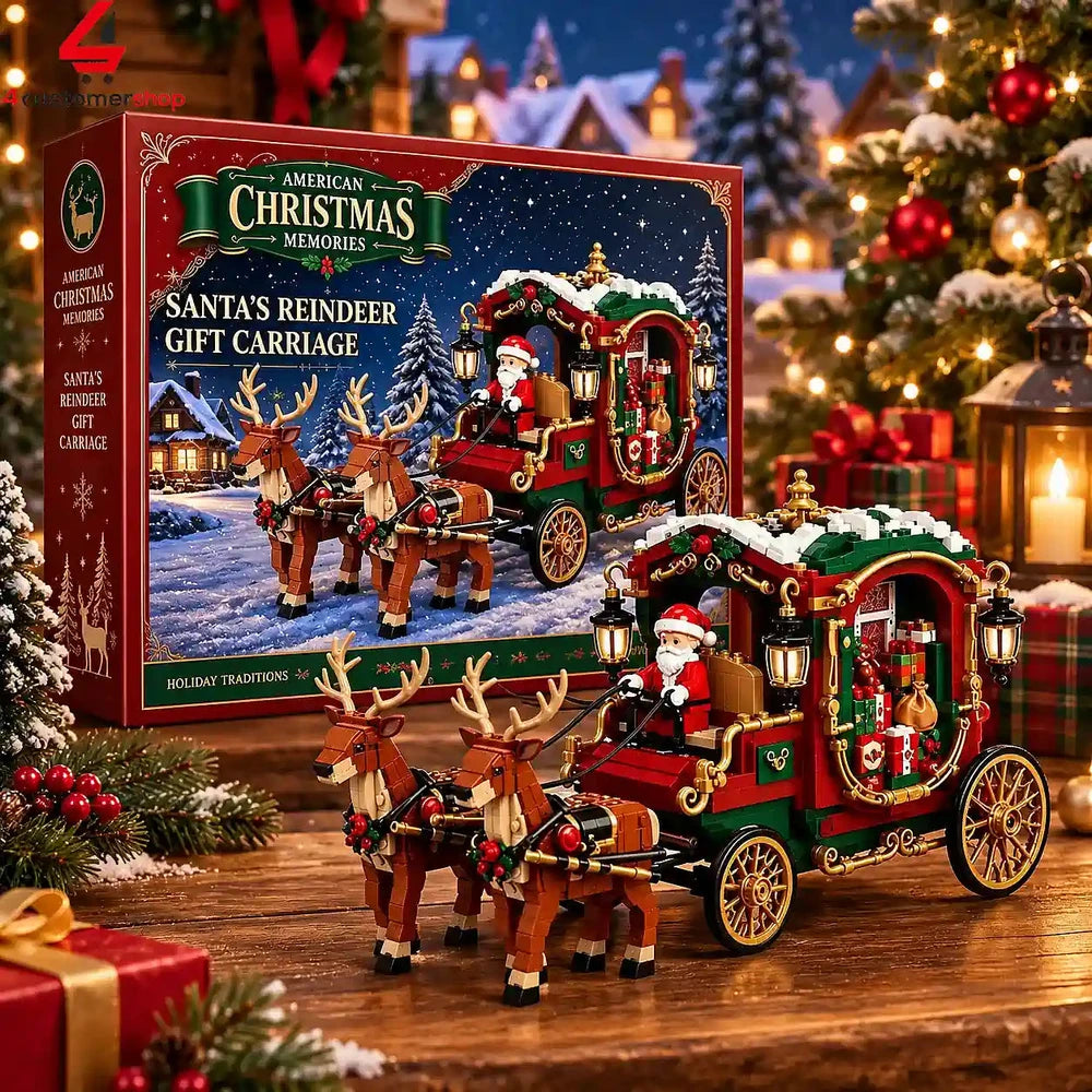 Kerst Rendier Bouwstenen Set