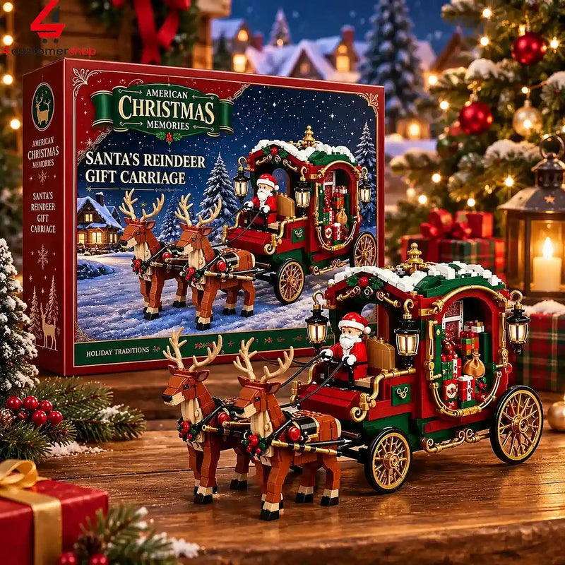 Kerst Rendier Bouwstenen Set