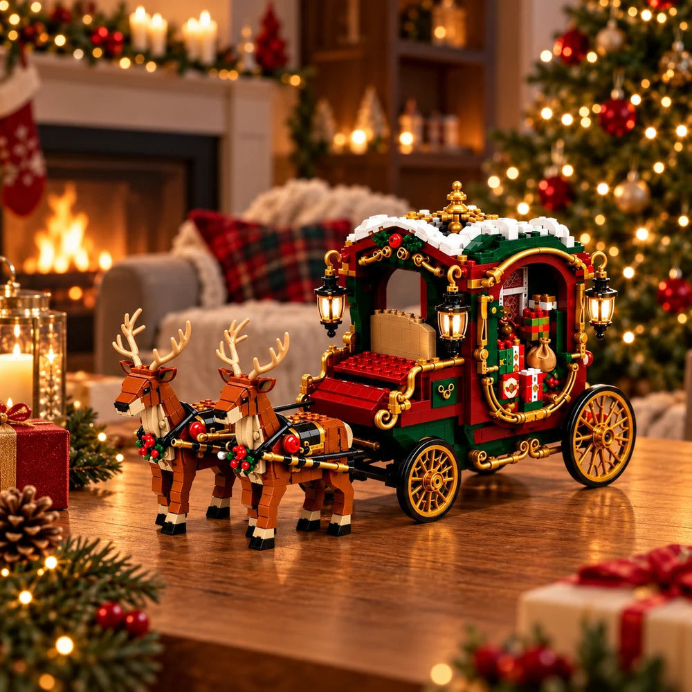 Kerst Rendier Bouwstenen Set