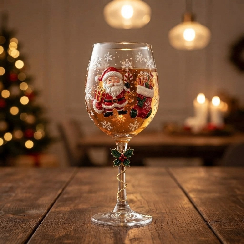 Amsterhome Kerst Wijnglas