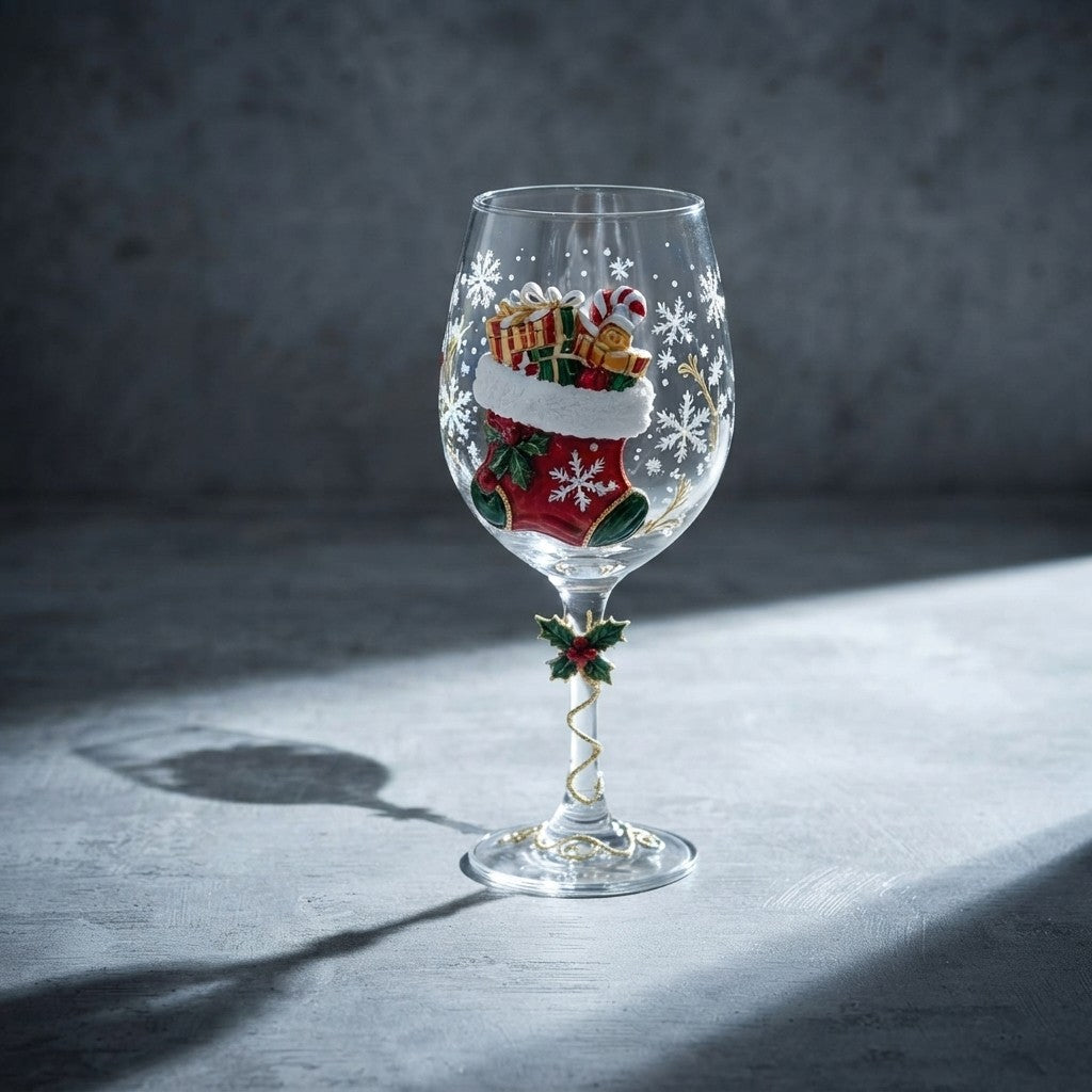 Amsterhome Kerst Wijnglas