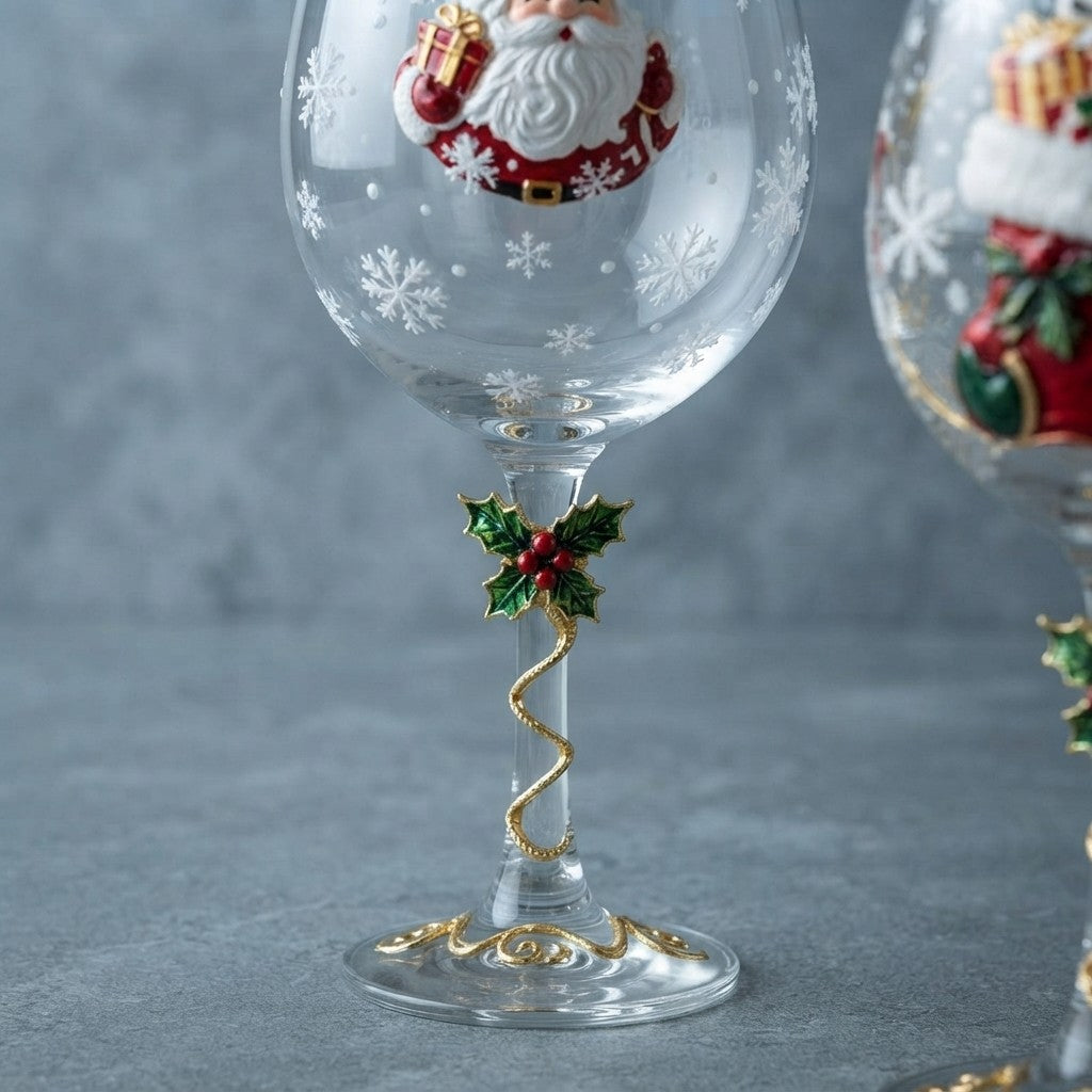 Amsterhome Kerst Wijnglas